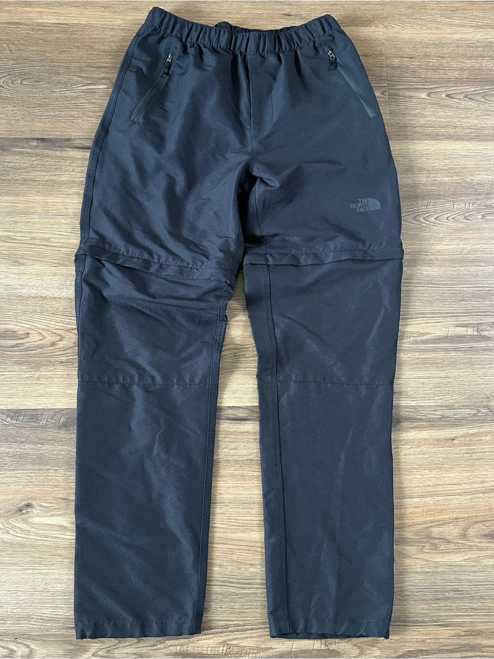 The North Face Softshell Track Pants Men Small Black Convertible Hiking NF0A8FG3